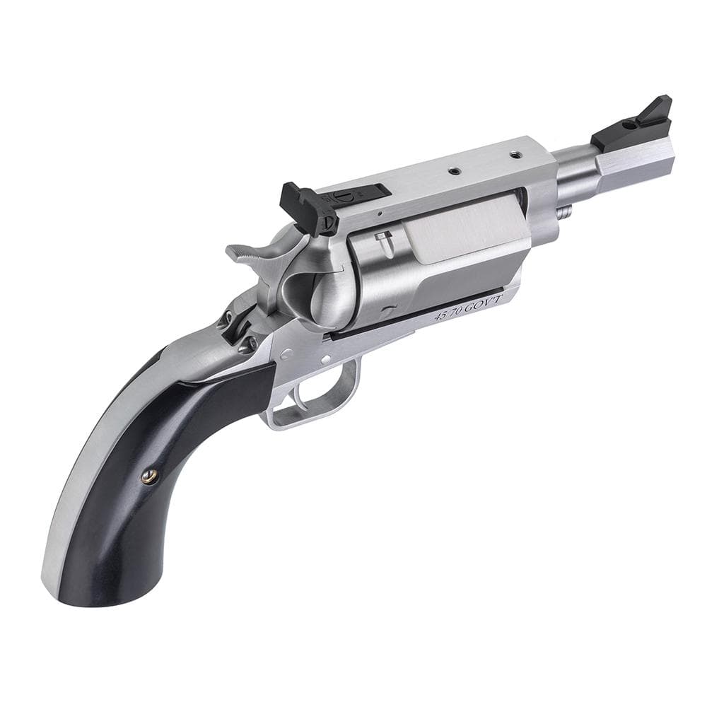 Magnum Research Exclusive BFR Rolling Thunder Handgun .45-70 Gov't 5rd Capacity 3" Barrel Silver with Black Grips