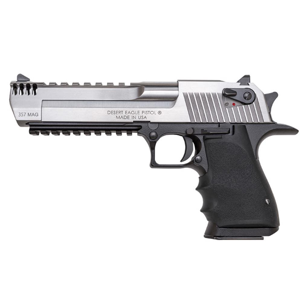 Desert Eagle L6 Handgun .357 Mag 9rd Magazine 6" Barrel Silver Slide with Black Frame