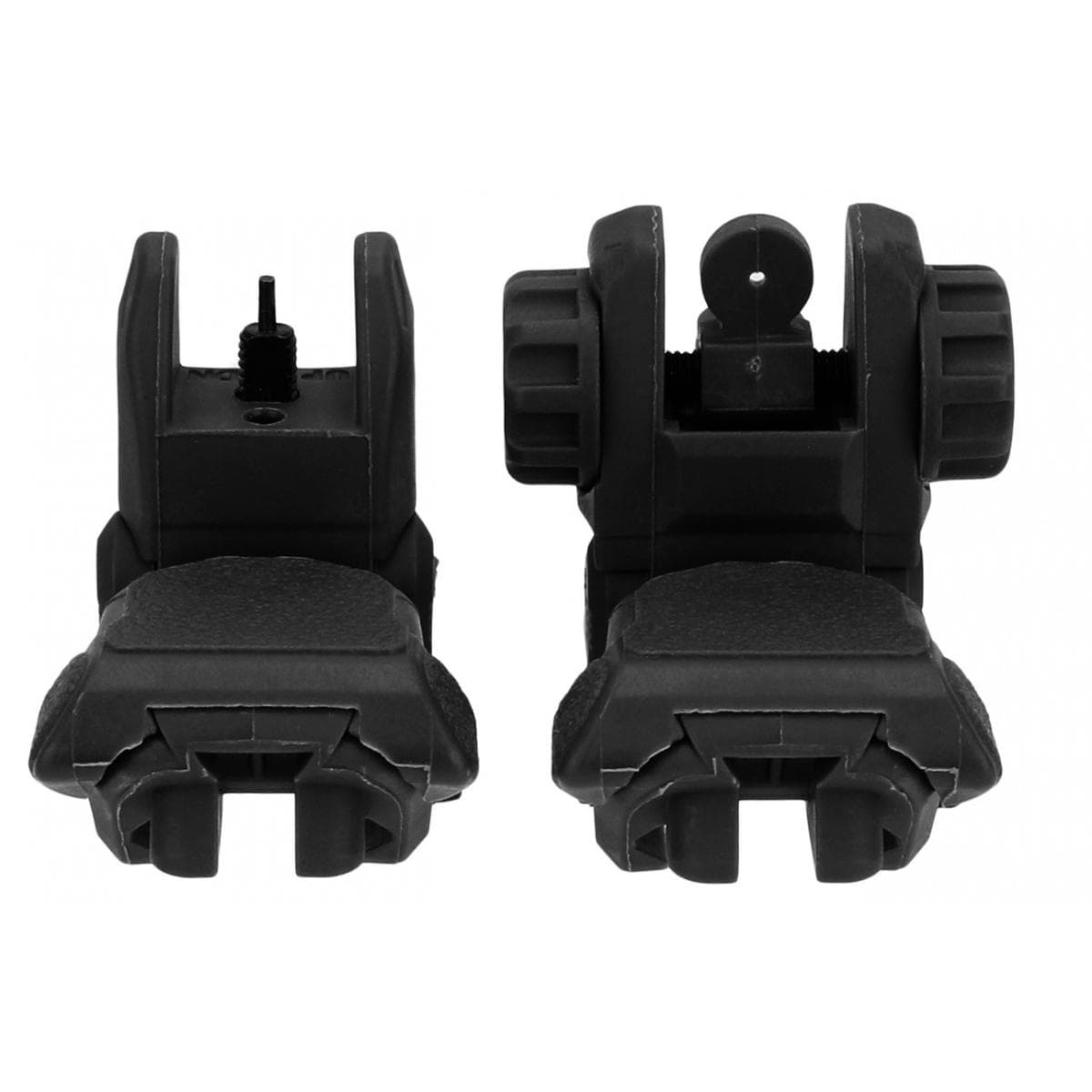 TacFire AR-15 45 Same Plane/Low Profile Pop Up Sights Black Polymer