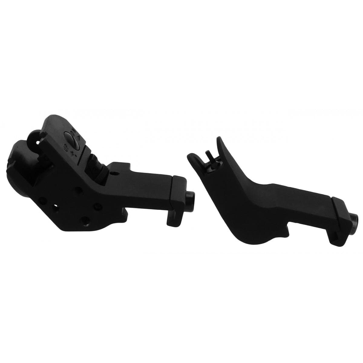 TacFire AR-15 45 Degree Rapid Transition Back Up Sights Black Aluminum