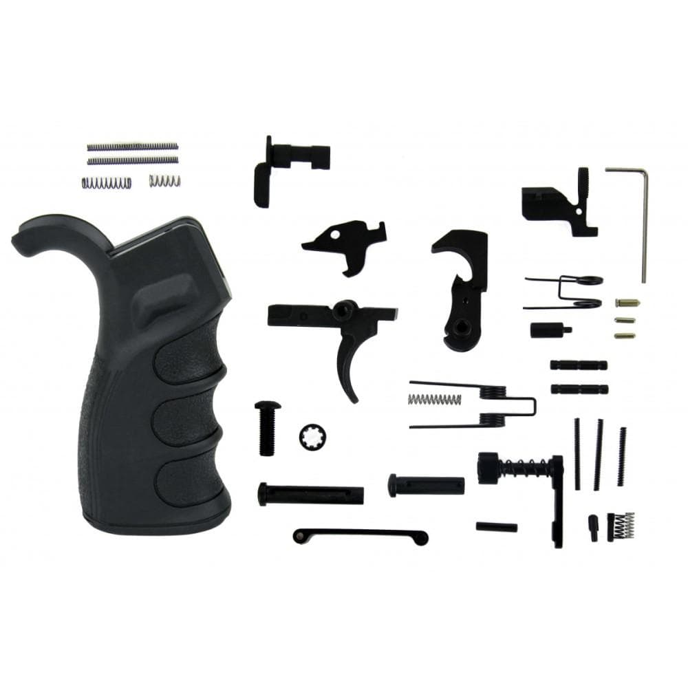 TacFire AR-10 Lower Parts Kit - Black