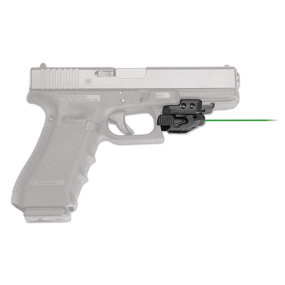 Crimson Trace Crimson Defender Rail Master Green Universal Handgun Laser Sight Black