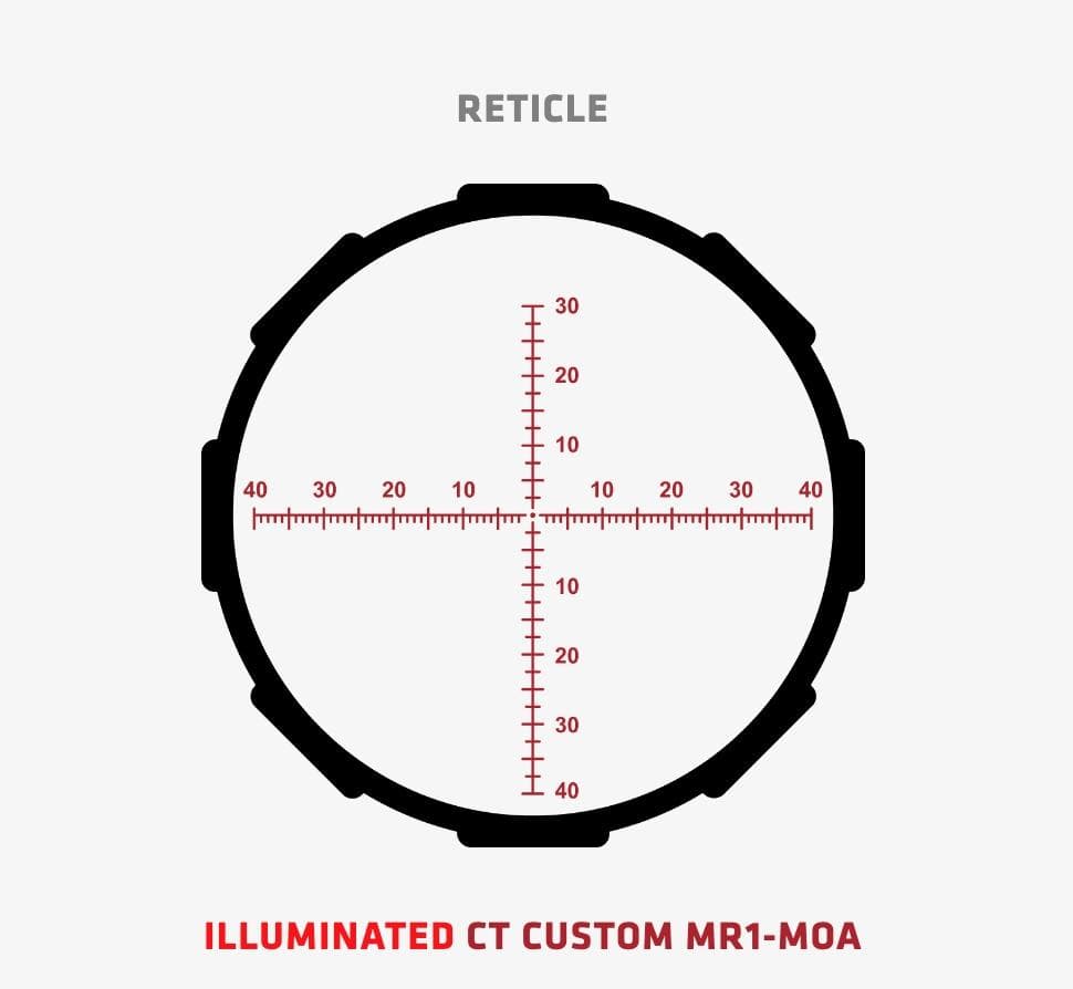 Crimson Trace Hardline Pro Rifle Scope - 4-16x50mm 30mm FFP MR1-MOA Illum