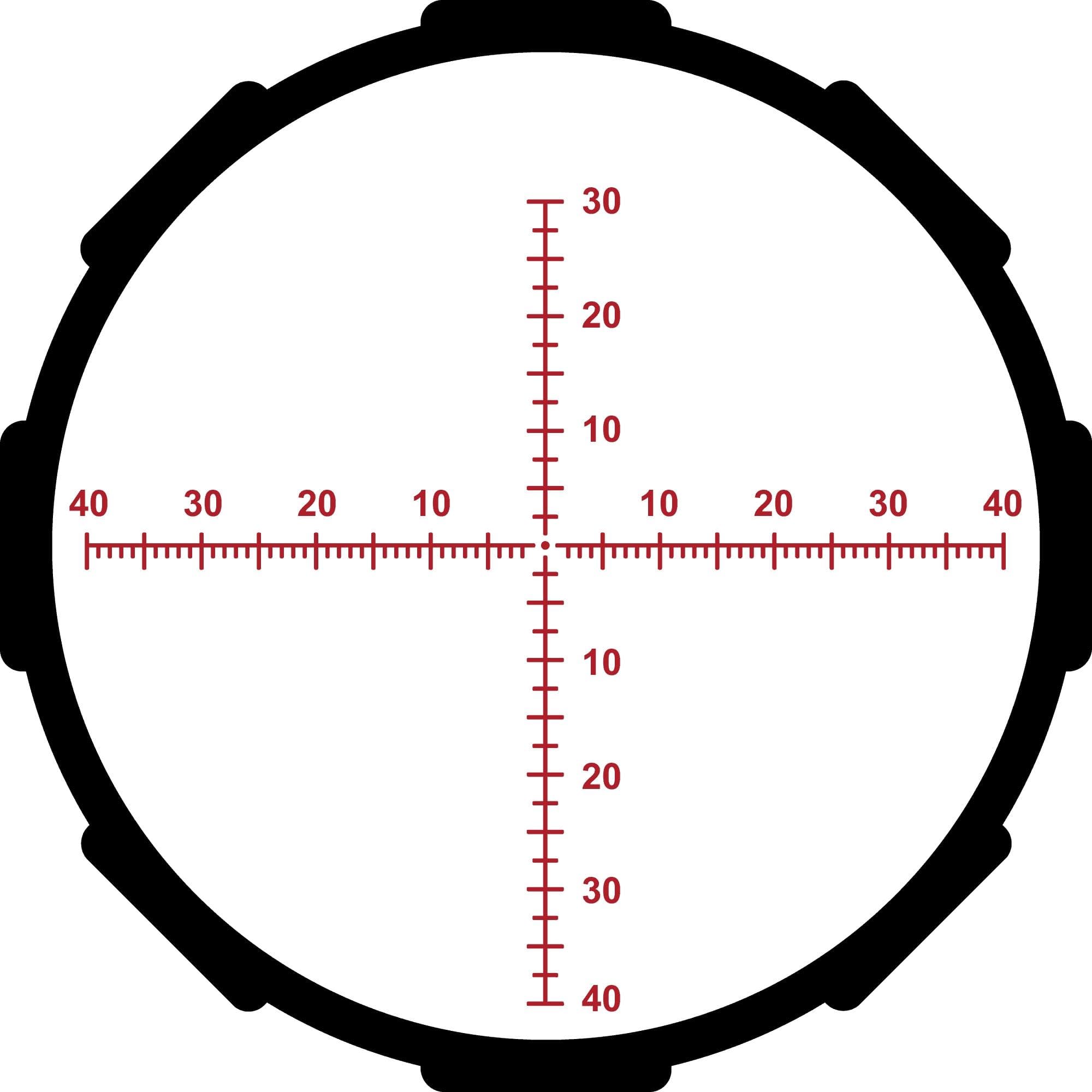 Crimson Trace Hardline Pro Rifle Scope - 6-24x50mm 30mm FFP MR1-MOA Illum