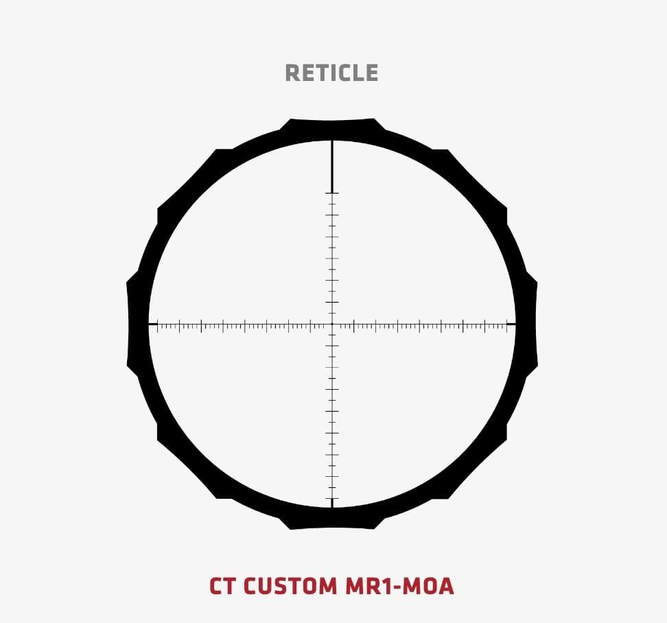Crimson Trace Hardline Rifle Scope - 3-9x40mm 1" SFP MR1-MOA