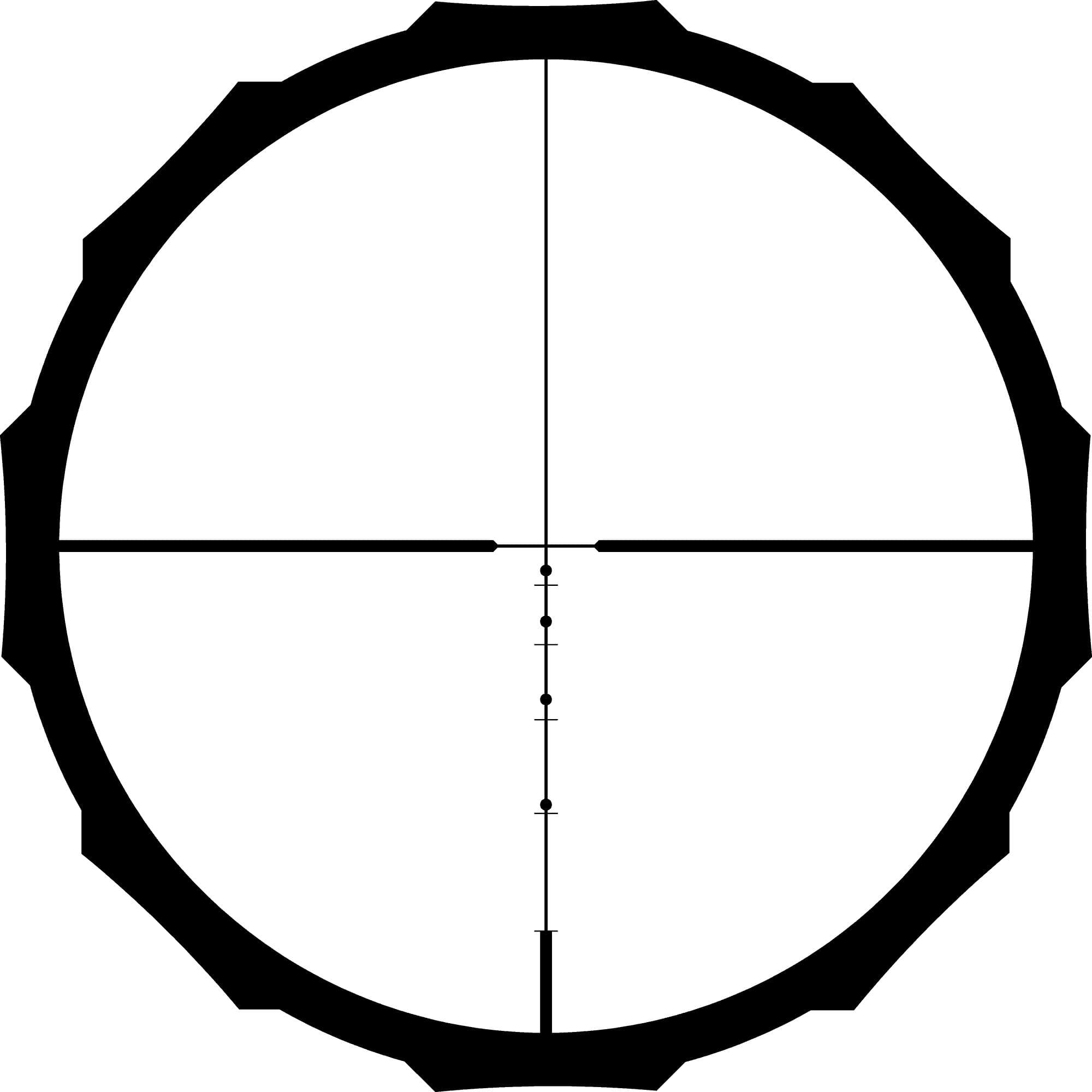 Crimson Trace Hardline Rifle Scope - 2-7x32mm 1" SFP BDC Blackout