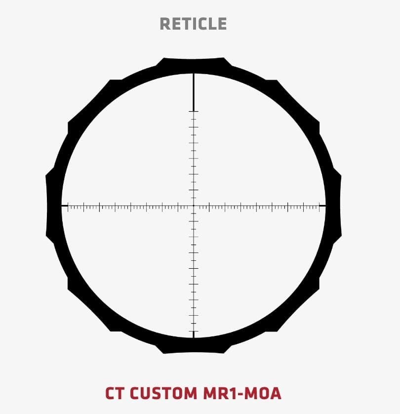 Crimson Trace Hardline Pro Rifle Scope - 5-20x50mm 30mm SFP MR1-MOA