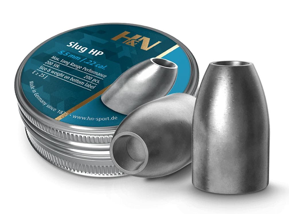 H&N Slug HP .22 Caliber 5.53 mm Head 23 gr 200 Count