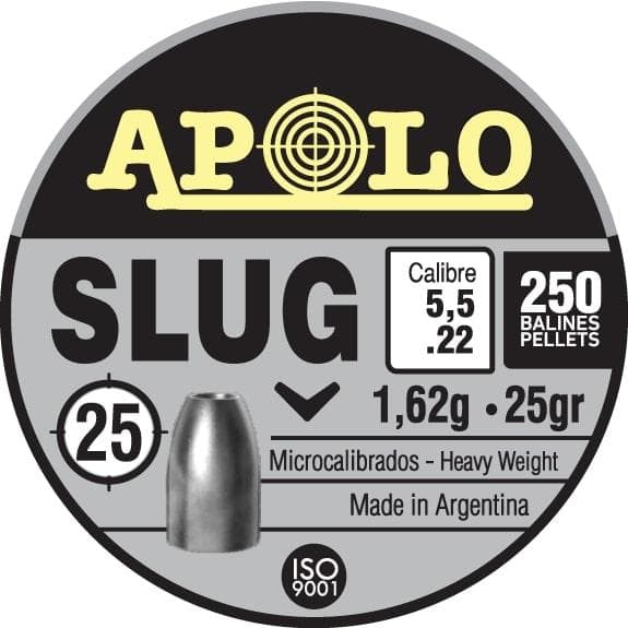 Hatsan Apolo Slug Air Rifle Pellets .22 Cal 25 gr 250/ct