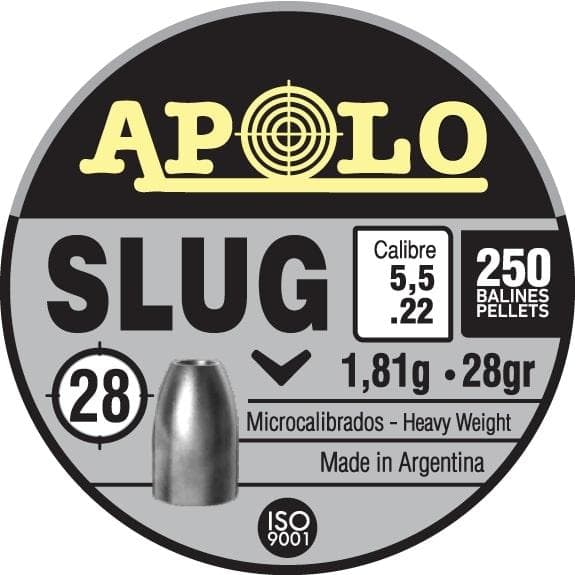 Hatsan Apolo Slug Air Rifle Pellets .22 Cal 28 gr 250/ct