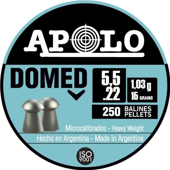 Hatsan Apolo Domed Air Rifle Pellets 22 Cal 16 gr 250/ct