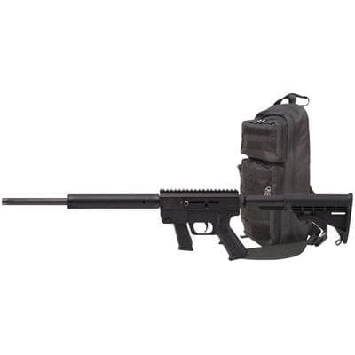 Just Right Carbine Gen3 Safe Takedown Rifle 9mm Luger 10rd Glock Style Magazine 17" Barrel Black 17in Thordsen Stock w/Slingpack