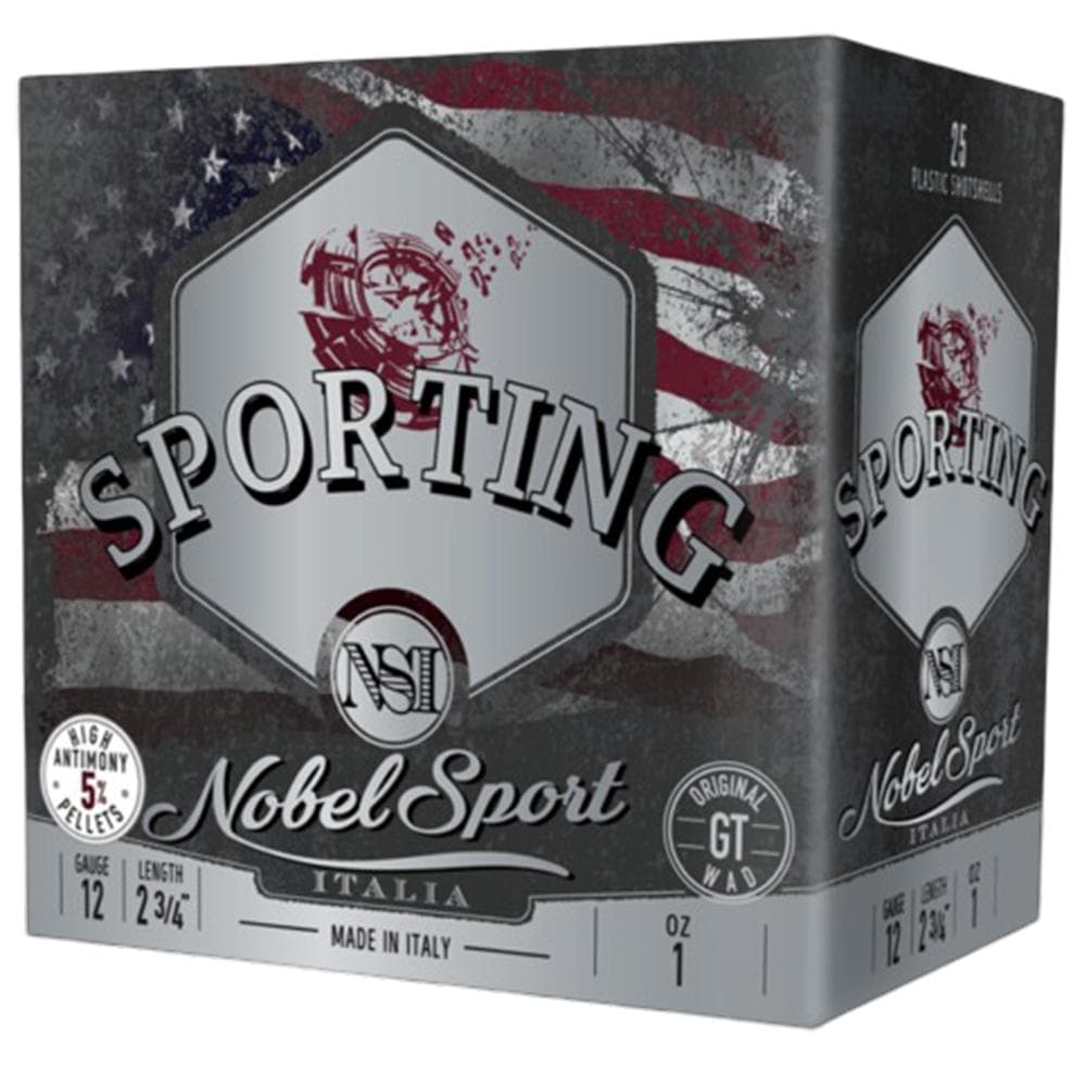 Nobel Sport Due Sporting Shotshells 12 ga 2-3/4 1 oz 1315 fps #7.5 25/ct