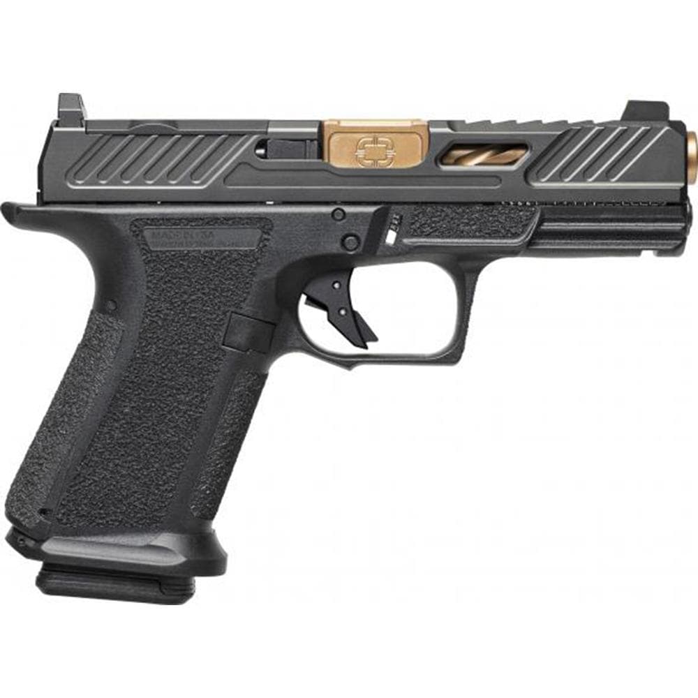 Shadow Systems MR920 Elite Slide Optic Handgun 9mm Luger 10rd Magazines (2) 4" Bronze Barrel Black