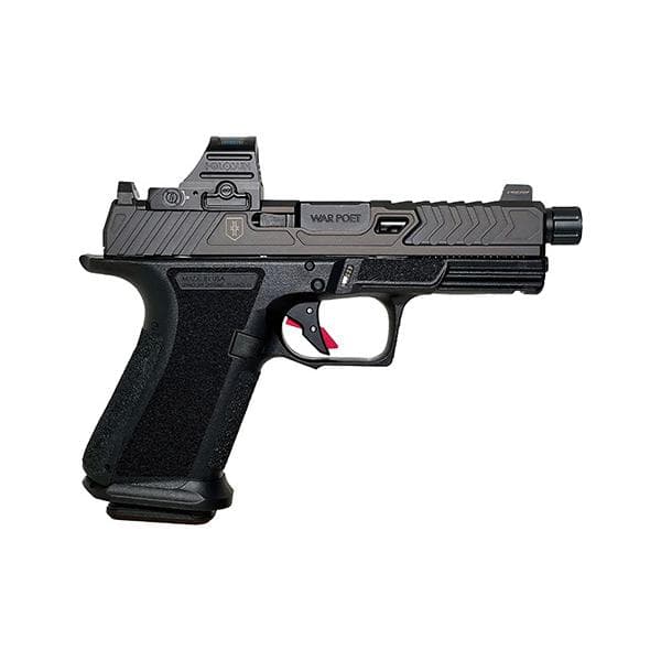 Shadow Systems MR920 War Poet Handgun 9mm Luger 15rd Magazines(2) 4.5" Fluted Threaded Barrel Black w/Holosun 507C