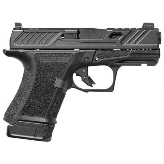 Shadow Systems CR920 Elite Handgun 9mm Luger 13rd Magazine 3.41" Barrel Black Frame Green Tritium Front Sight