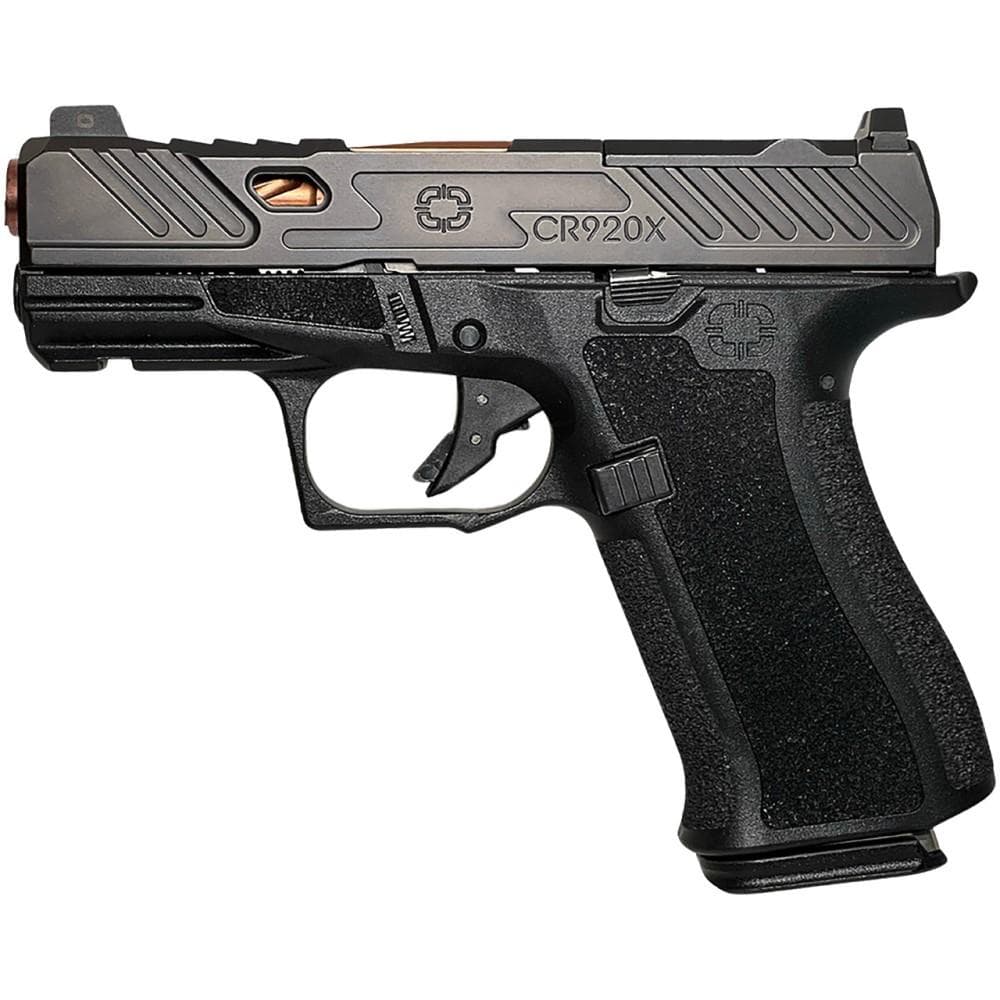 Shadow Systems CR920X Crossover Subcompact Handgun 9mm Luger 15rd Magazines (2) 3.41" Bronze Barrel Black