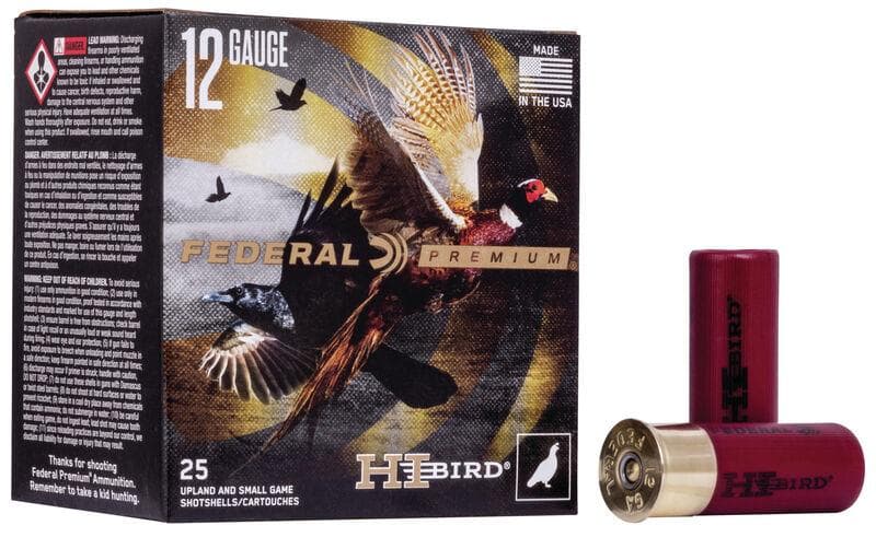Federal Hi-Bird Shotshells 12ga 2-3/4" 1-1/4oz 1330 fps #5 25/ct