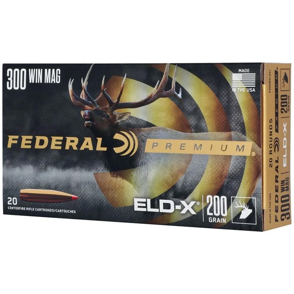 Federal Premium ELD-X Rifle Ammunition .300 Win Mag 200gr PT 20/ct