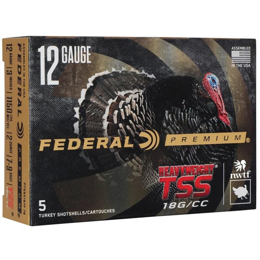 Federal Heavyweight TSS Shotshells 12ga 3" 2oz #7/9 1150 fps 5/ct