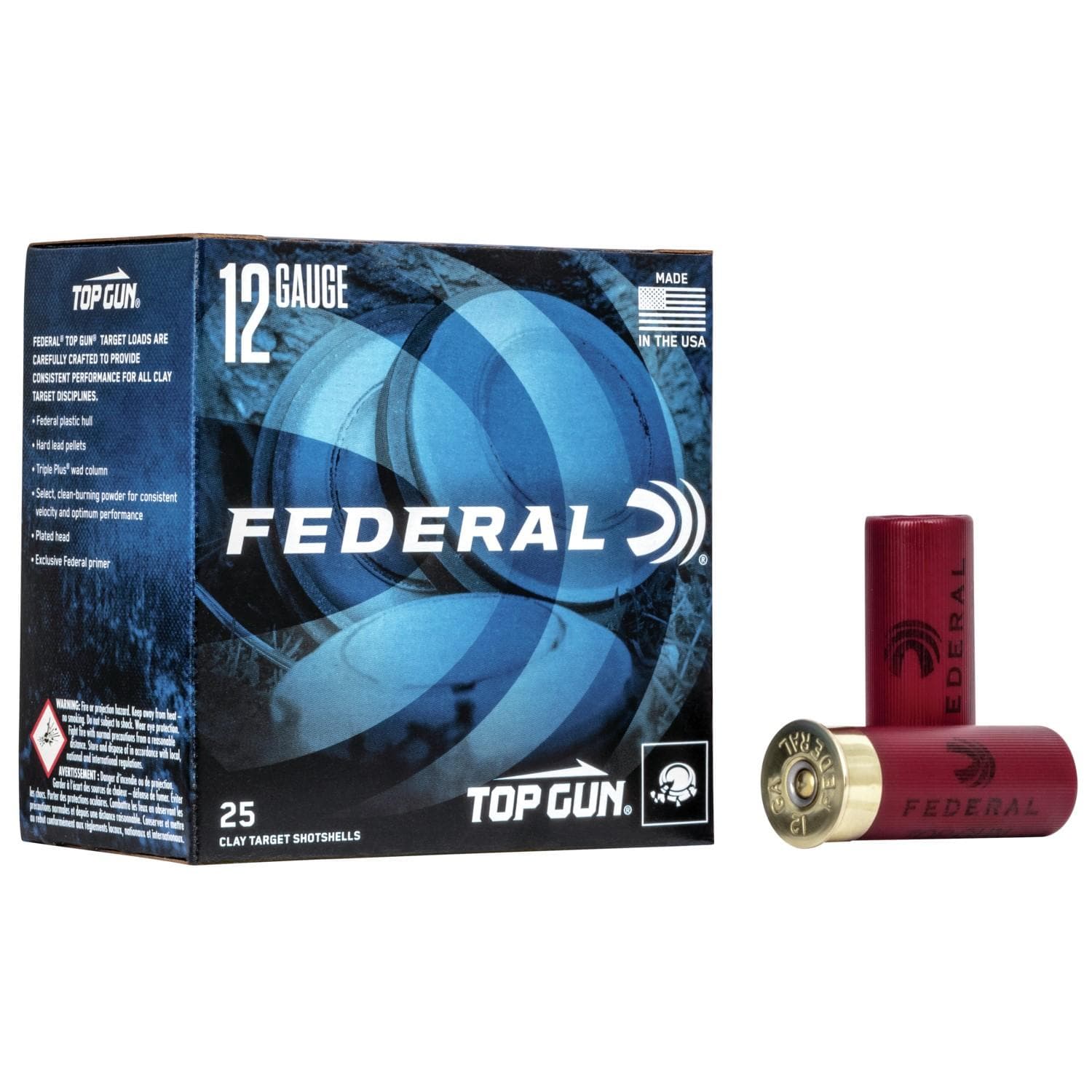 Federal Top Gun Shotshells 12 ga 2-3/4" 1-1/8 oz 1200 fps #7.5 25/ct