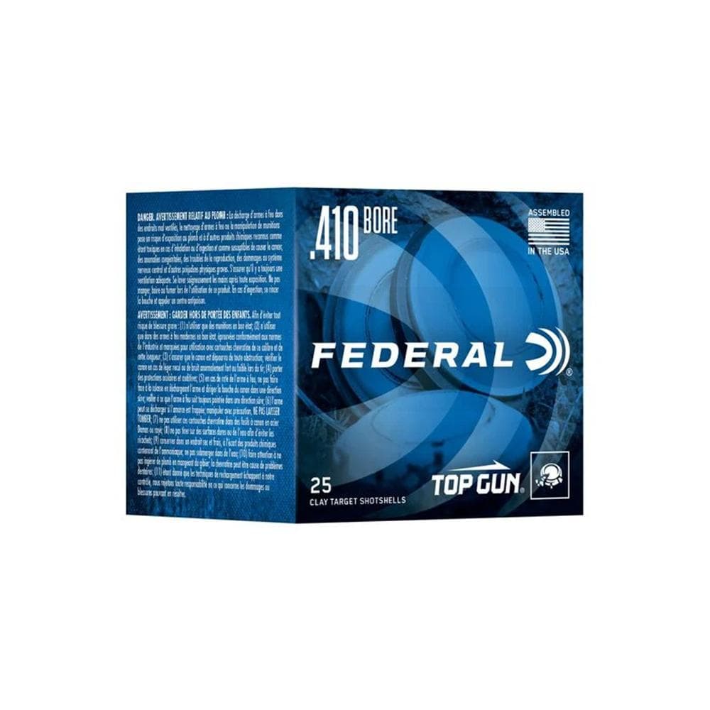 Federal Top Gun Sporting Shotshells .410 2-1/2" 1/2 oz 1330 fps #8 25/ct