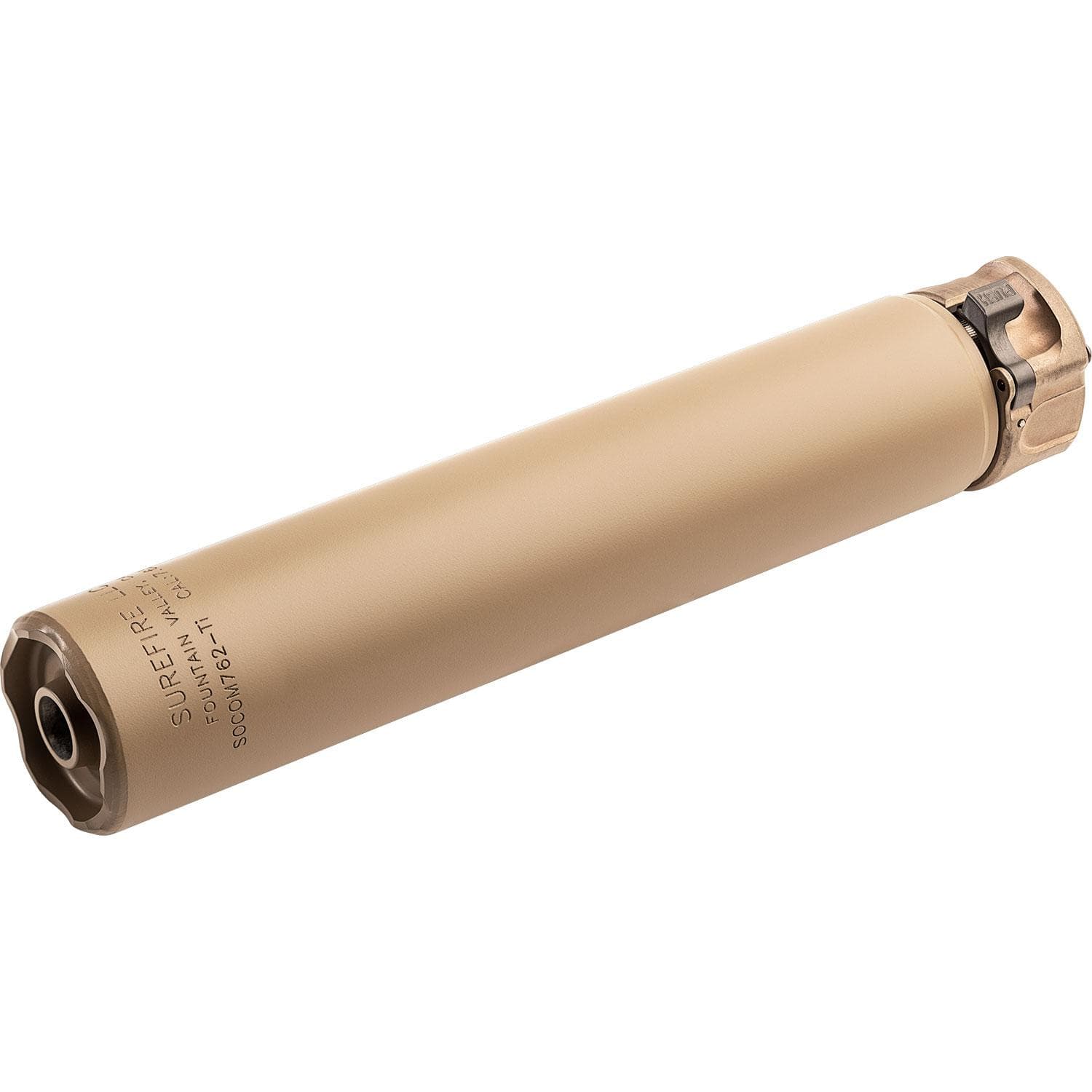 Surefire SOCOM762-Ti2 End Mount Titanium Suppressor 7.62mm/308 Dark Earth