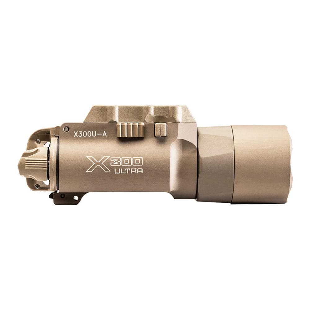 Surefire X300U-A Ultra-High-Output LED Handgun Weapon Light 1000 Lumens Tan