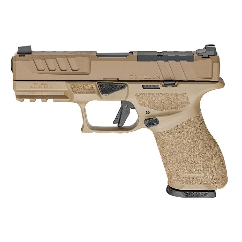 Springfield Echelon 4.0C Handgun 9mm Luger 15(2)rd Magazines 4" Barrel Optic Ready FDE Finish