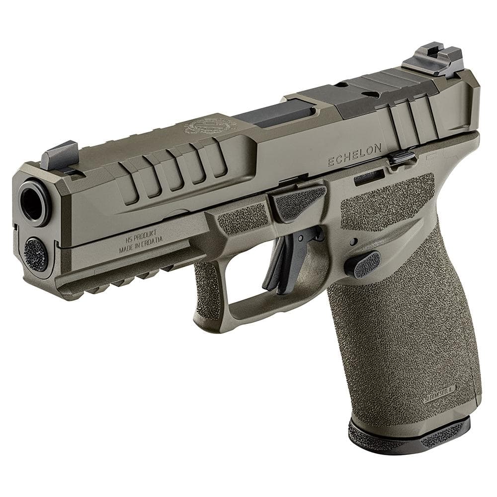 Springfield Echelon Handgun 9mm Luger 17rd (1) & 20rd (1) Magazines 4.5" Barrel OD Green U-Dot Sights