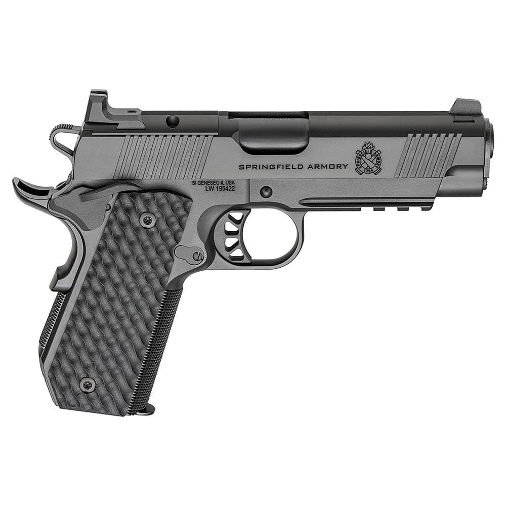 Springfield 1911 TRP AOS Black Handgun .45 Auto 7rd Magazines(3) 4.25" Barrel Optic Cut and Carry Rail