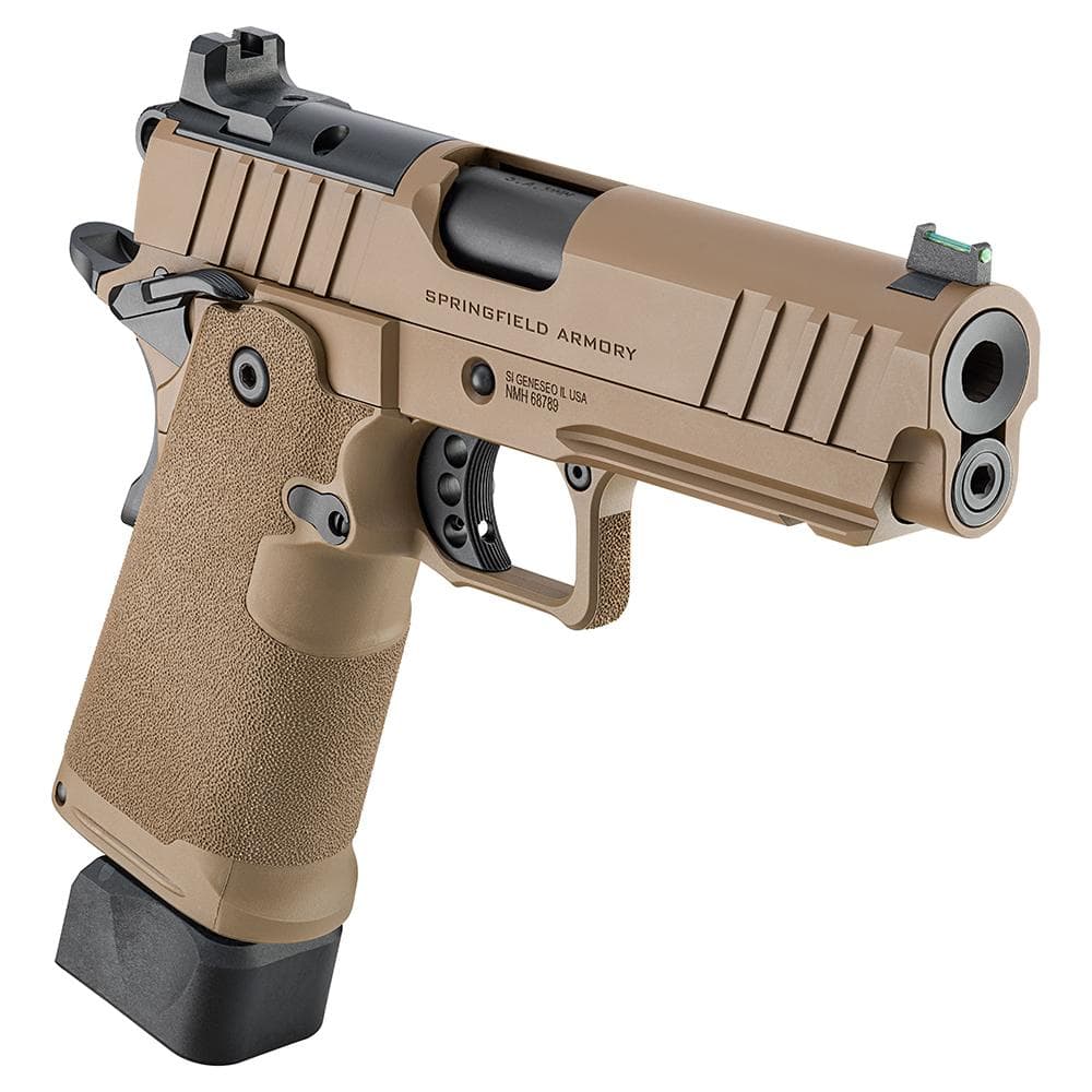 Springfield 1911 DS Prodigy Handgun 9mm Luger 17/20rd Magazines 4.25'' Barrel Coyote Brown