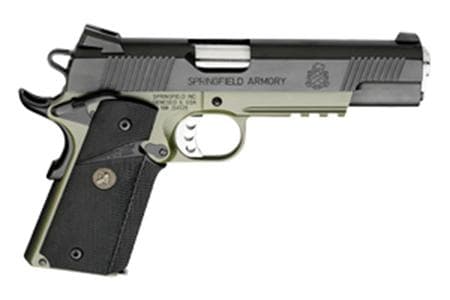 1911 .45 LOADED OPR MARINE CORP OD GR/BLK ARMORY KOTE FIXED COMBAT TRI NS