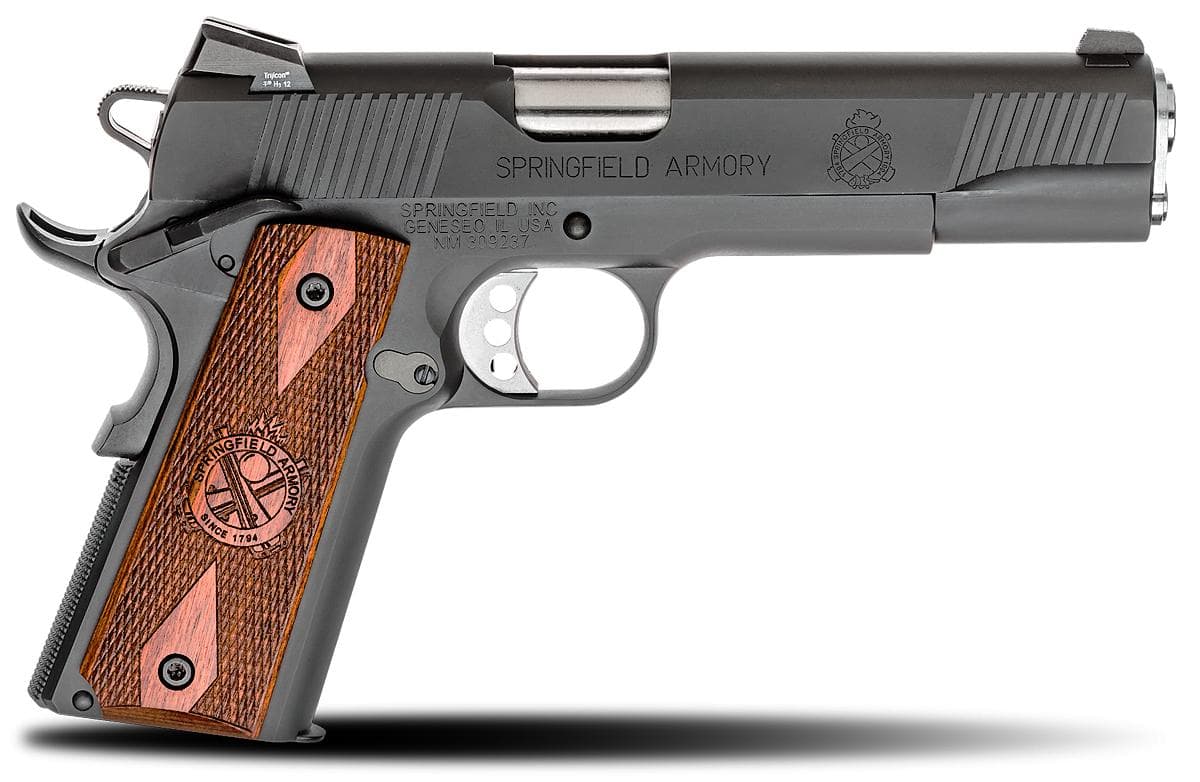 1911 45 PARKERIZED FIXED TRIJICON NIGHT SIGHTS CA COMPLIANT