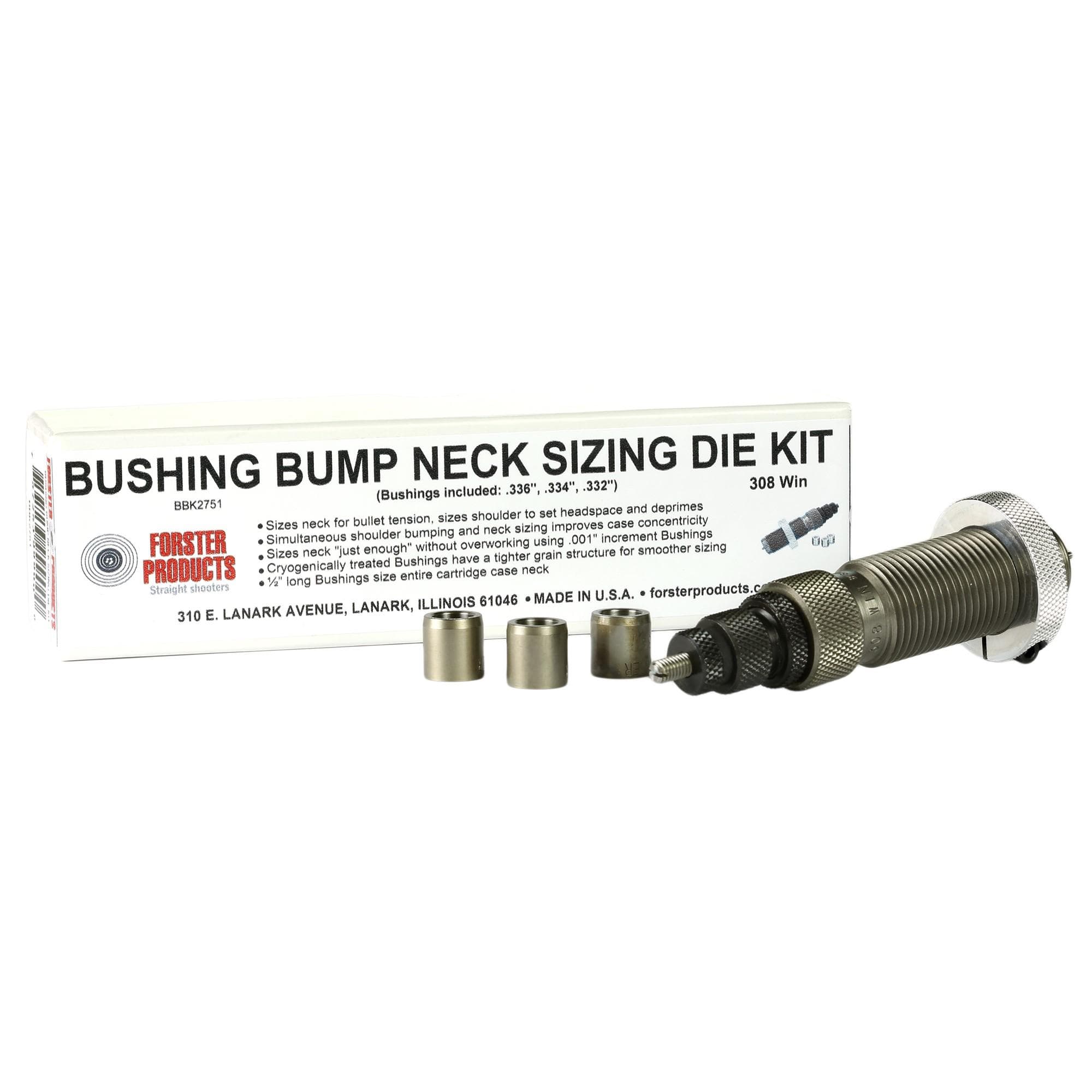 Forster Bushing Bump Kit 6x47 LAPUA