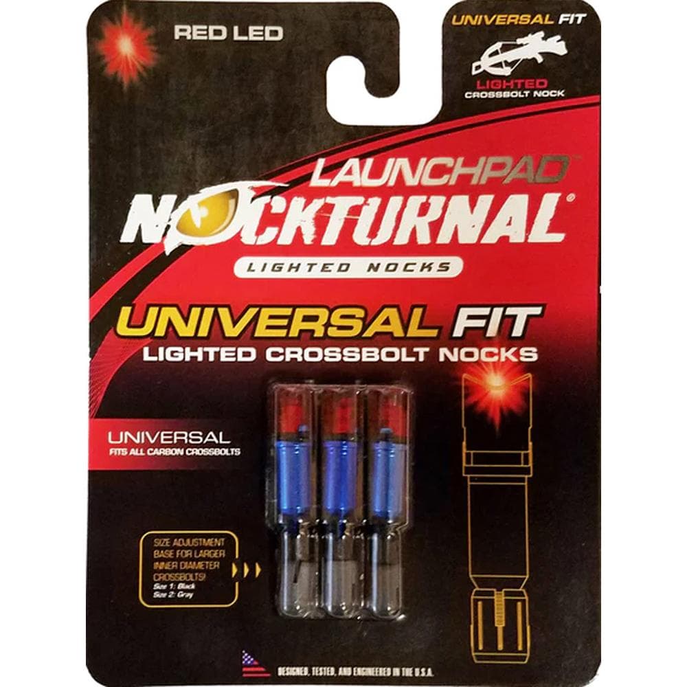 Nockturnal Launchpad Crossbow Nock Red 3/ct
