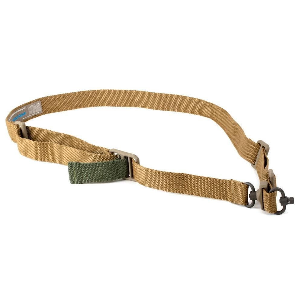 Blue Force Gear Vickers 221 Sling Red Swivel Padded Coyoted Brown