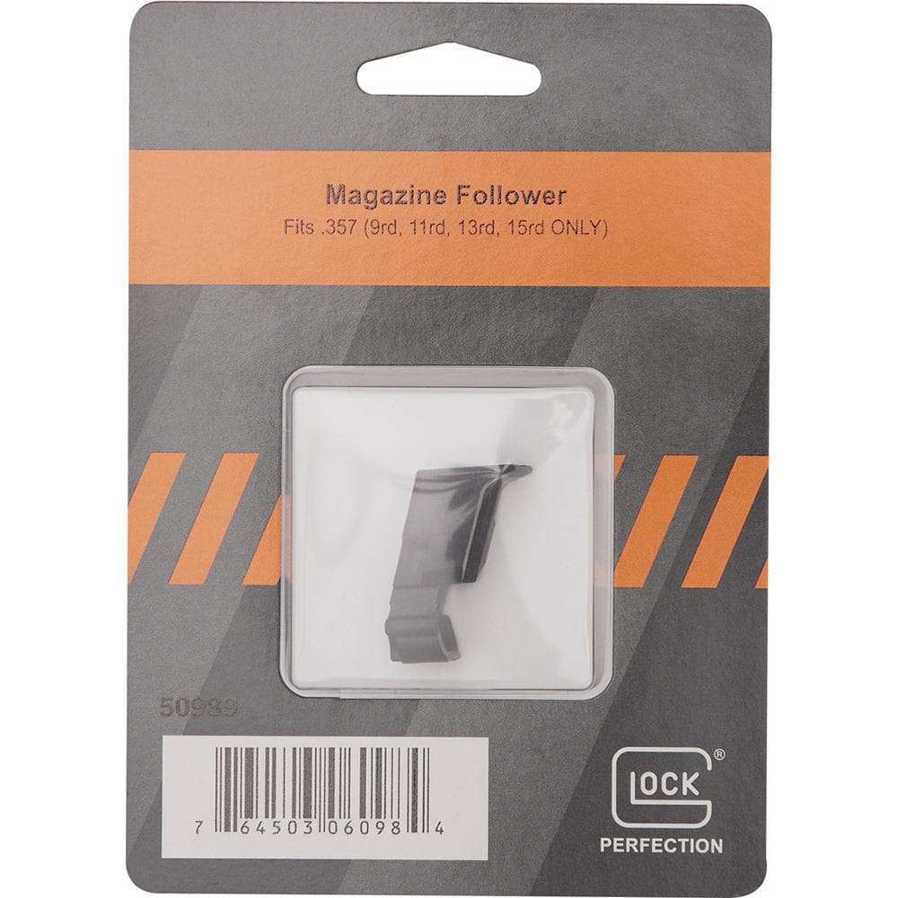 Glock Factory Magazine Follower .357 Mag 9rd/11rd/13rd/15rd ONLY Black Pkg