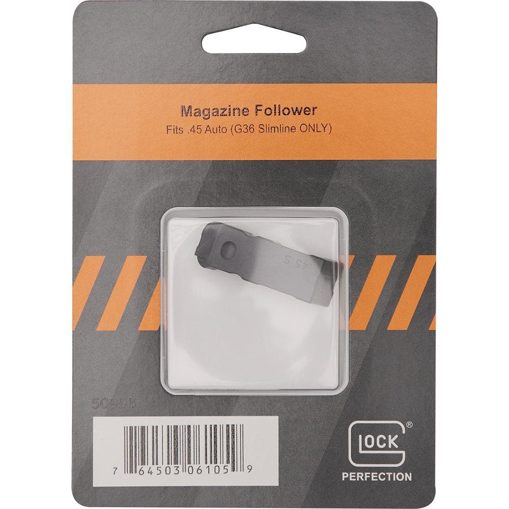 Glock Factory Magazine Follower .45 ACP G36 Slimline ONLY Black Pkg