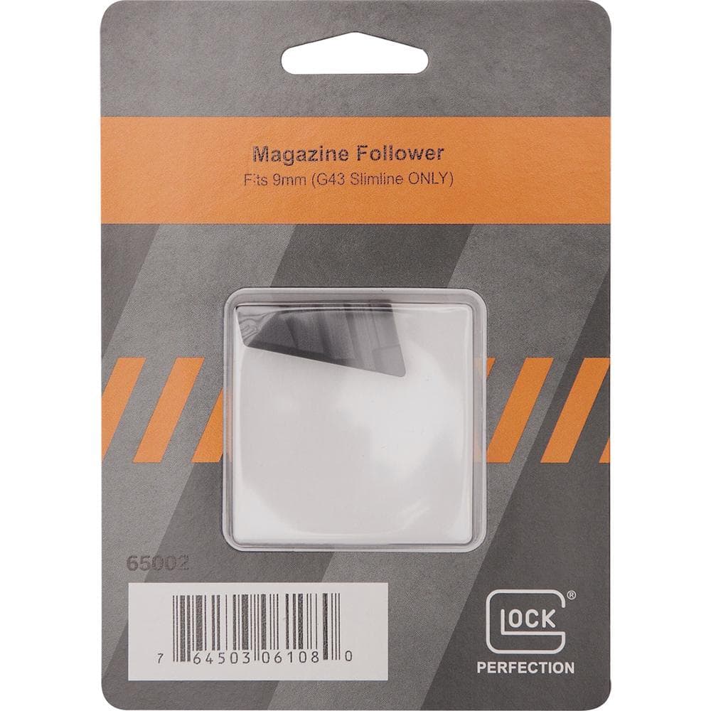 Glock Factory Magazine Follower .9mm Luger G43 Slimline ONLY Black Pkg