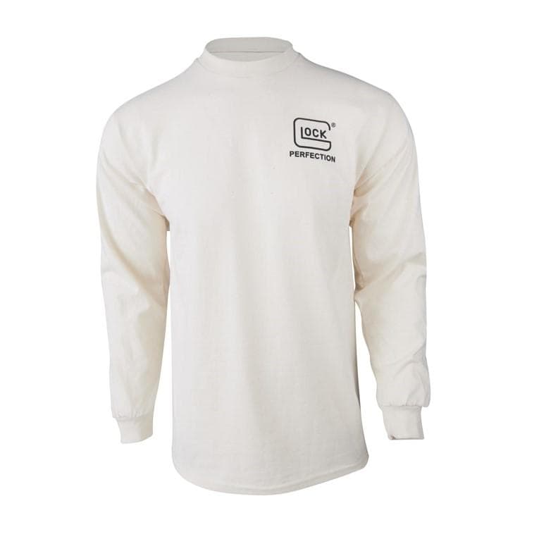 Glock Born in Austria Long Sleeve Shirt Tan L
