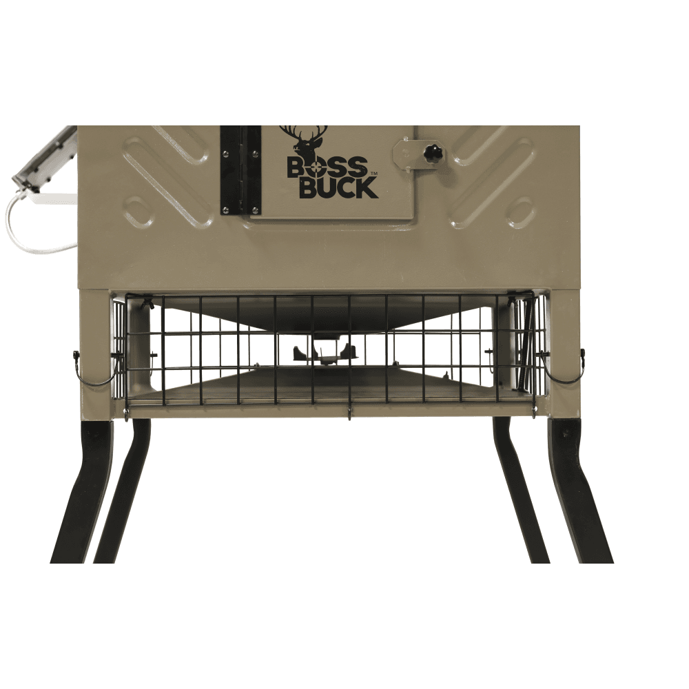 Boss Buck Fill Sled Feeder with Diverter Plate and Solar Panel 600lb