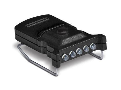 Cyclops Micro Hat Clip Light - 5 LED Bulb White Black