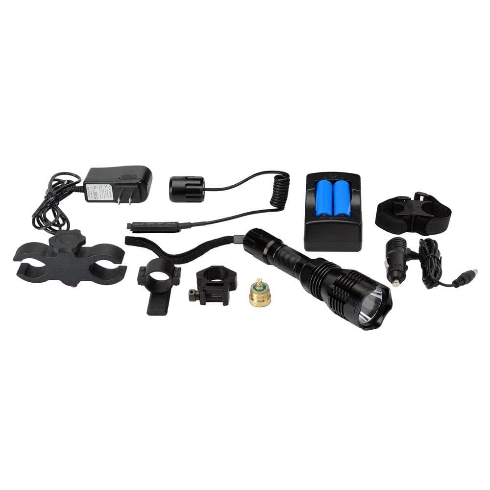 Cyclops Varmint Light Kit - Gun Mounted Red/Green LED / 250 Lumen / Rechargeable