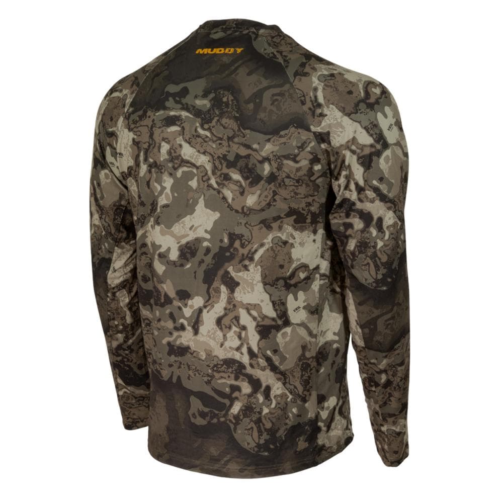 Muddy Base Layer Crew Long Sleeve Shirt Veil Canyon Grey M