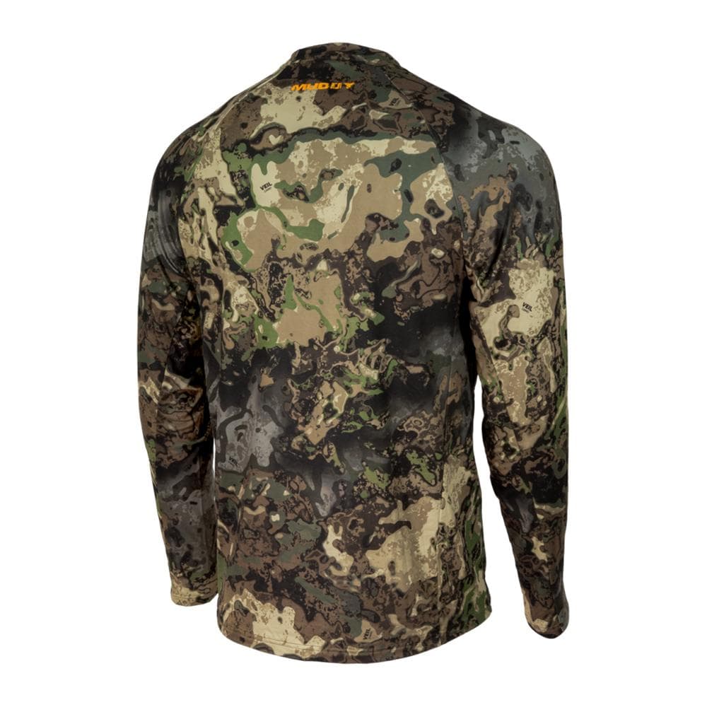 Muddy Base Layer Crew Long Sleeve Shirt Veil Canyon Hybrid M
