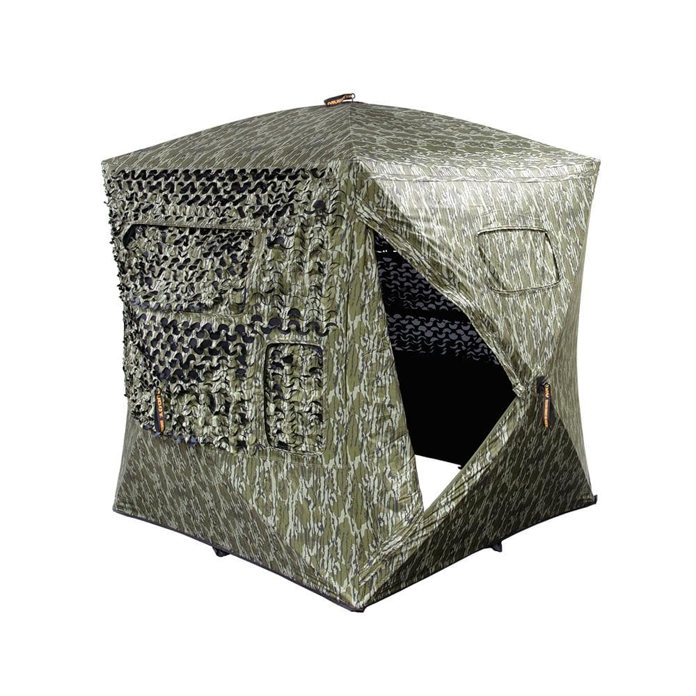 Muddy Carnage Die Cut Ground Blind Mossy Oak Bottomland