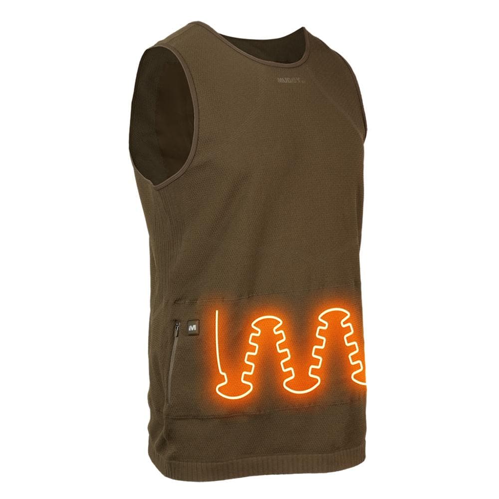 Muddy Nucleus Heated Hunting Vest Brown Clay L