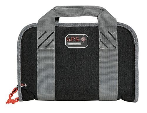 G-Outdoors Double Pistol Case with Magazine Storage & Dump Cup-Black