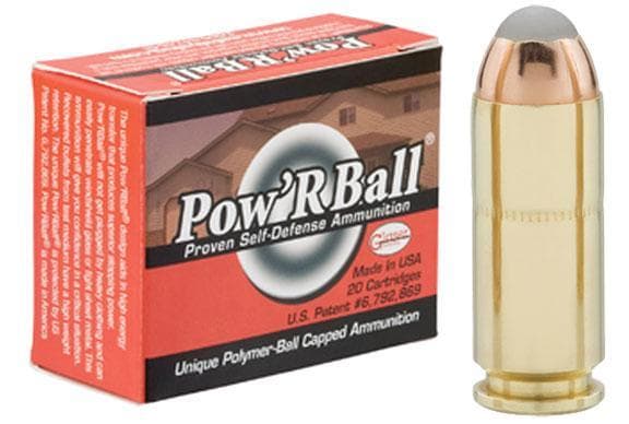 Glaser Pow'RBall Handgun Ammunition 10mm Auto 135 gr JHP 1400 fps 20/box